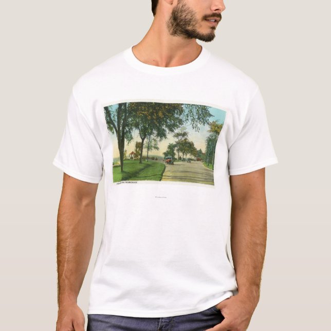 Peaks Island View of Pumpkin Knob T-Shirt (Front)