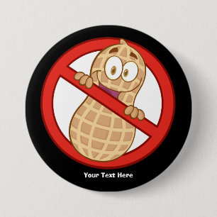 Peanut Allergy 2 (customizable) 3 Inch Round Button