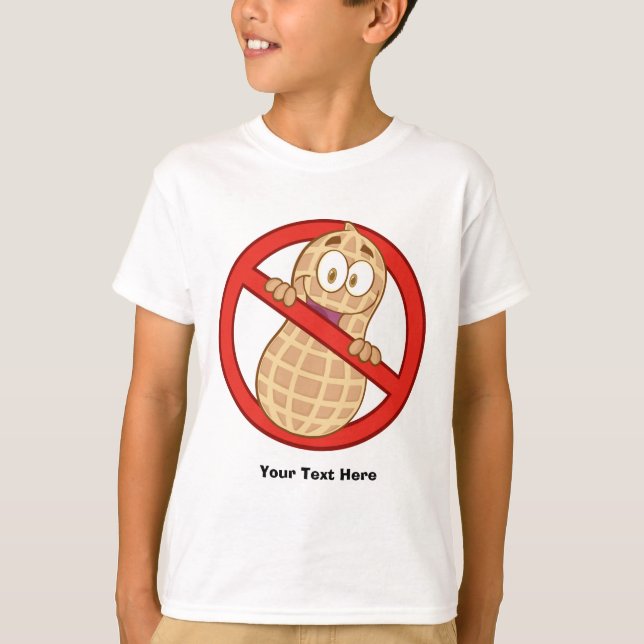 Peanut Allergy 2 (customizable) T-Shirt (Front)