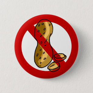 Peanut allergy 2 inch round button