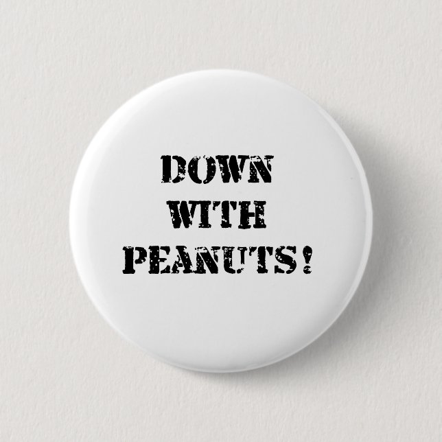 Peanut Allergy 2 Inch Round Button (Front)