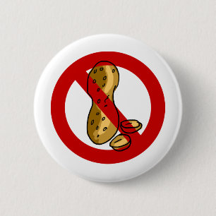 Peanut allergy 2 inch round button