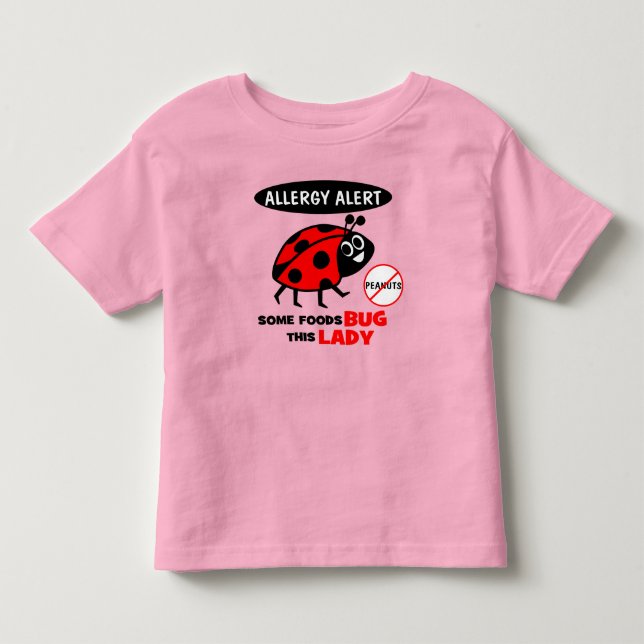 Peanut Allergy Alert Ladybug Shirt (Front)