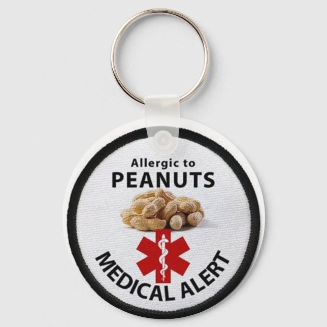 Peanut Allergy Keychain (Front)