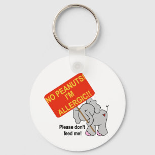 Peanut Allergy Keychain