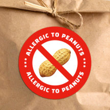 Peanut allergy warning food alert