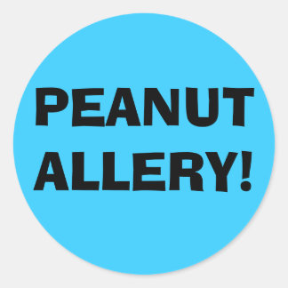 PEANUT ALLERY! CLASSIC ROUND STICKER