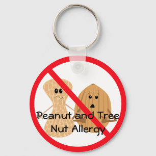 Peanut and Tree Nut Allergy Keychain