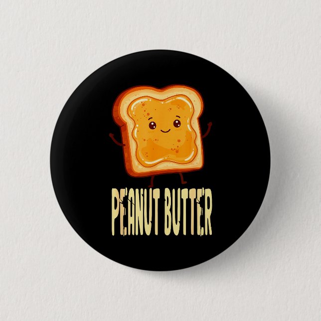Peanut Butter &amp; Jelly Matching Couple Friends  2 Inch Round Button (Front)