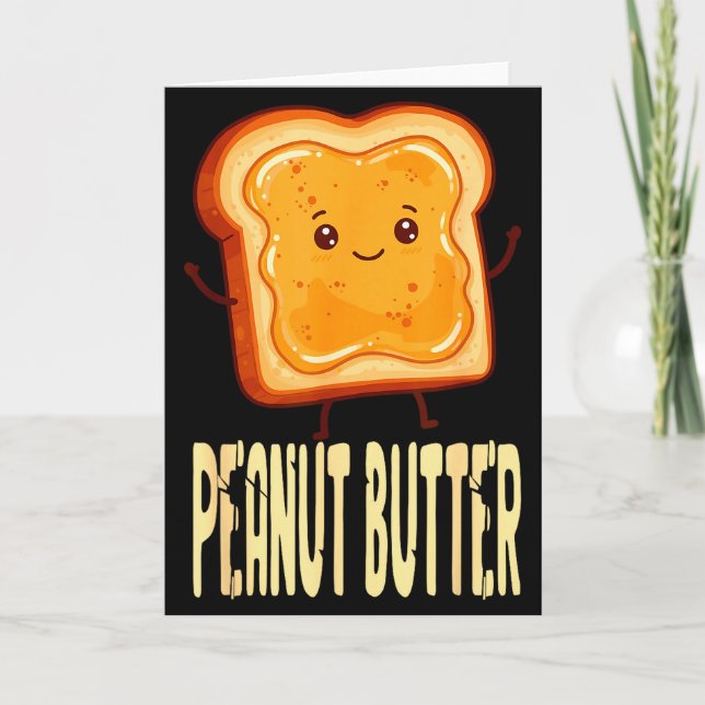 Peanut Butter &amp; Jelly Matching Couple Friends  Card (Front)