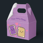 Peanut Butter and Jelly Birthday Party PBJ Favor Box<br><div class="desc">Celebrate your peanut butter and jelly sandwich loving kid with this cute PBJ birthday party design!  Great for kids or adults that love peanutbutter and jam and cute cartoons!</div>