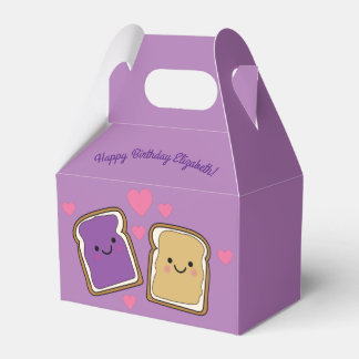 Peanut Butter and Jelly Birthday Party PBJ Favor Box