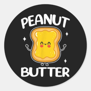 Peanut Butter And Jelly Couple Matching Halloween Classic Round Sticker