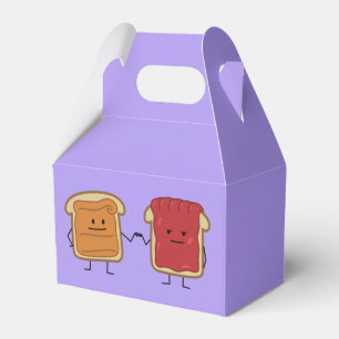 Peanut Butter and Jelly Fist Bump friends toast Favor Box
