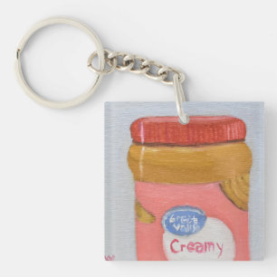 Peanut Butter and Jelly Keychain