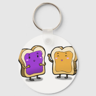 Peanut Butter and Jelly Keychain