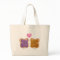 Peanut Butter and Jelly Love Tote Bag