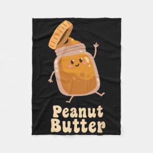 Peanut Butter And Jelly Matching Couple Halloween  Fleece Blanket