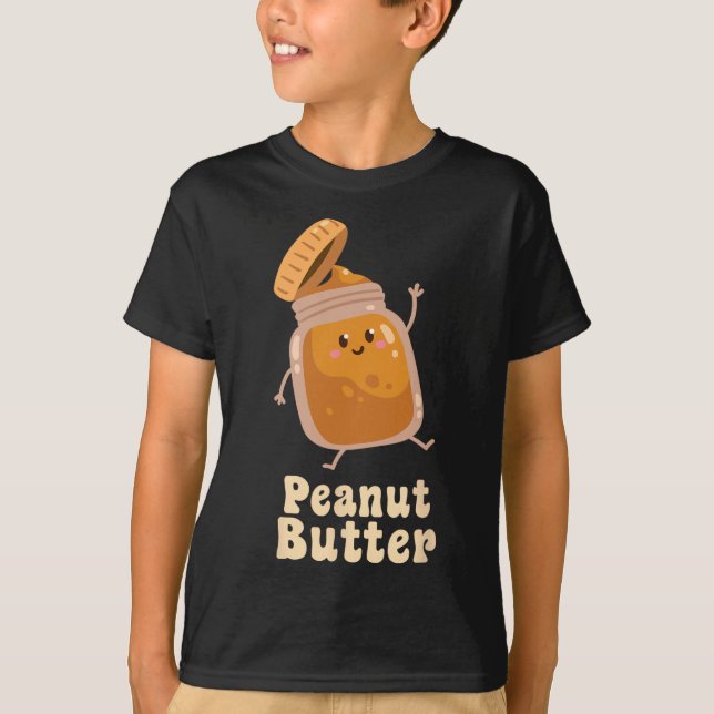 Peanut Butter and Jelly Matching Couple Halloween  T-Shirt (Front)