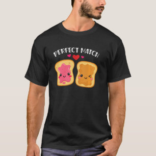 Peanut Butter And Jelly Perfect Match Best Friend T-Shirt