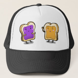 Peanut Butter and Jelly Trucker Hat