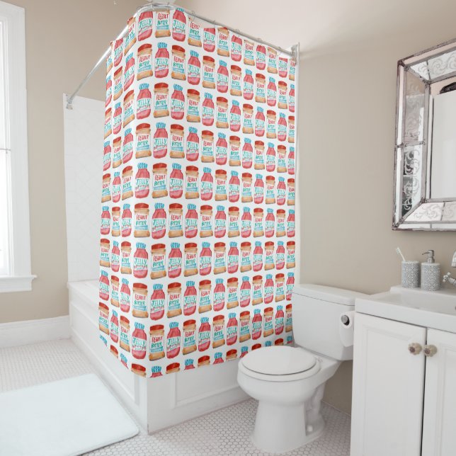 Peanut Butter and Jelly Watercolor Pattern (In Situ)