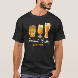 Peanut Butter Beer Time  Jelly Food  Graphic T-Shirt