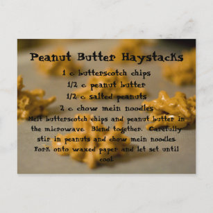 Peanut Butter Haystacks Postcard