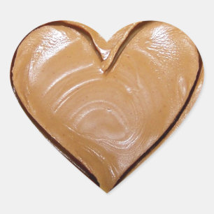 Peanut Butter Heart Heart Sticker