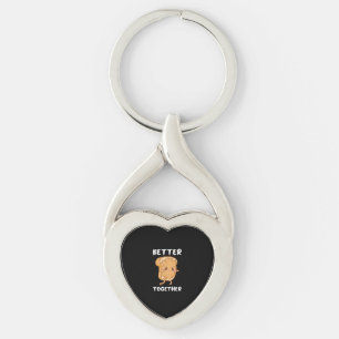 Peanut Butter Jelly Cute Couple Better Together De Keychain