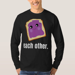 Peanut Butter Jelly For Each Other Food Graphic T-Shirt