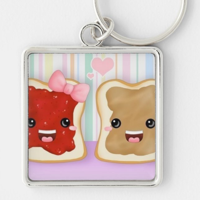 Peanut Butter & Jelly Key Chain :) (Front)