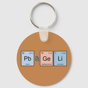 Peanut Butter & Jelly Keychain