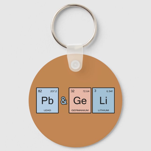 Peanut Butter & Jelly Keychain (Front)