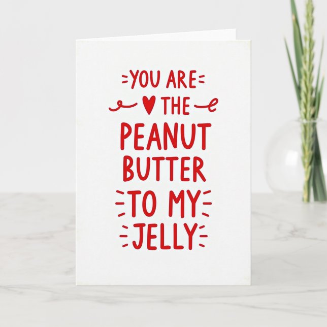 Peanut Butter Jelly Love Card (Front)