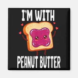 Peanut Butter Jelly Matching Couples Halloween Fun Magnet