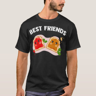 Peanut Butter Jelly Sandwich Lovers Matching BFF F T-Shirt