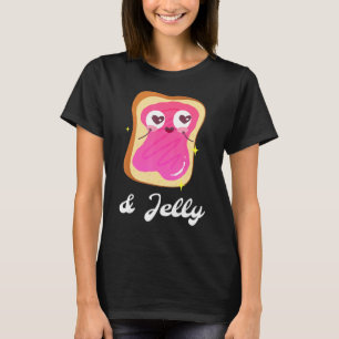 Peanut Butter & Jelly Strawberry Jam Couples Match T-Shirt