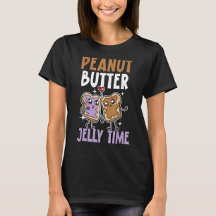 Peanut Butter Jelly Time Delicious Spread Food T-Shirt