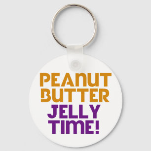 Peanut Butter Jelly Time Keychain