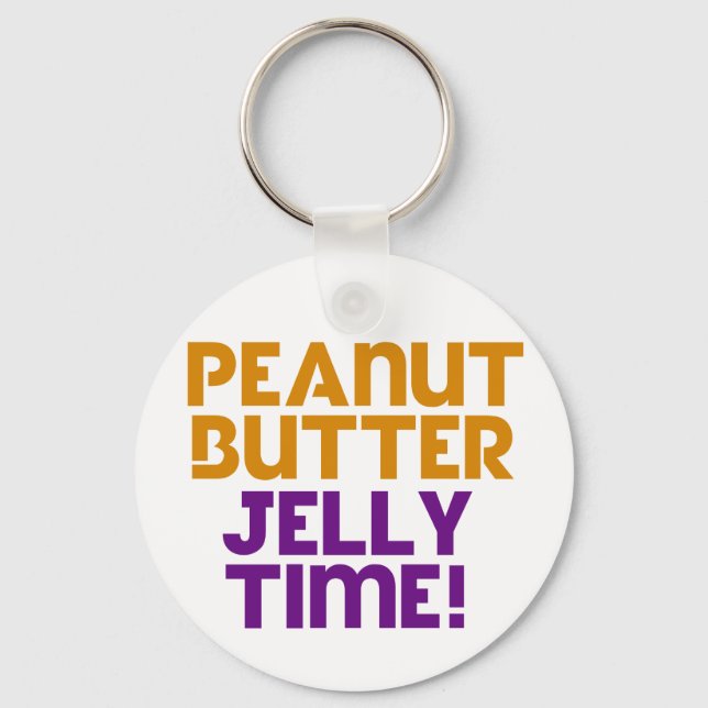 Peanut Butter Jelly Time Keychain (Front)