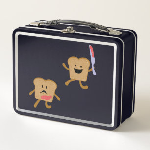 Peanut Butter & Jelly Time Metal Lunch Box