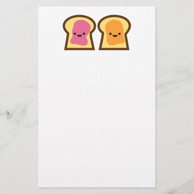 Peanut Butter Jelly Time! Stationery (Front)