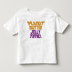 Peanut butter jelly time toddler t-shirt