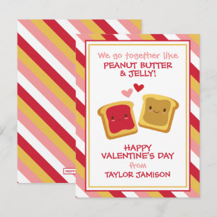 Peanut Butter & Jelly Valentine's Day Card