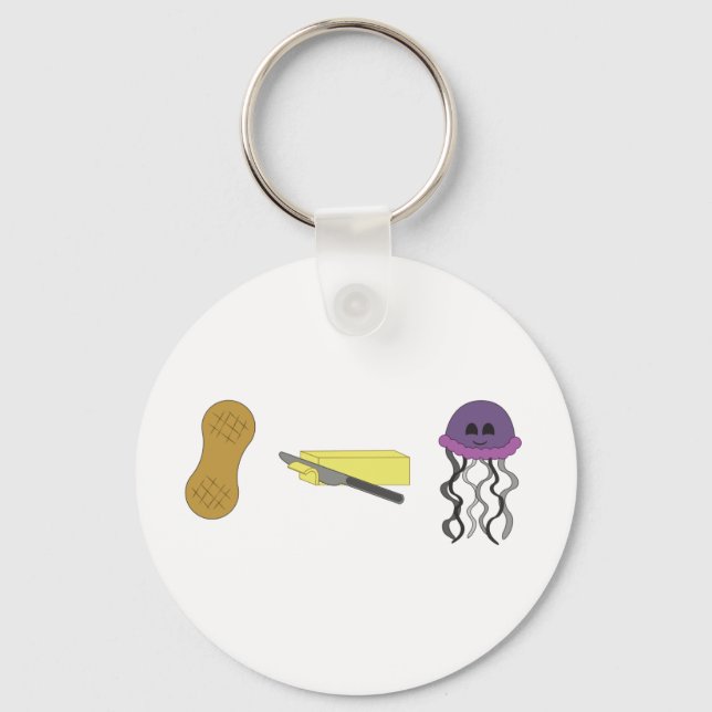 Peanut Butter Jellyfish Keychain (Front)