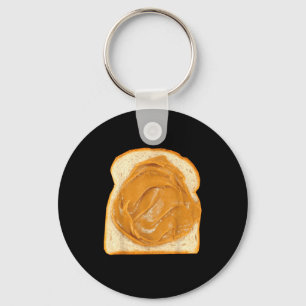 Peanut Butter On Bread Slice Costume Halloween Foo Keychain