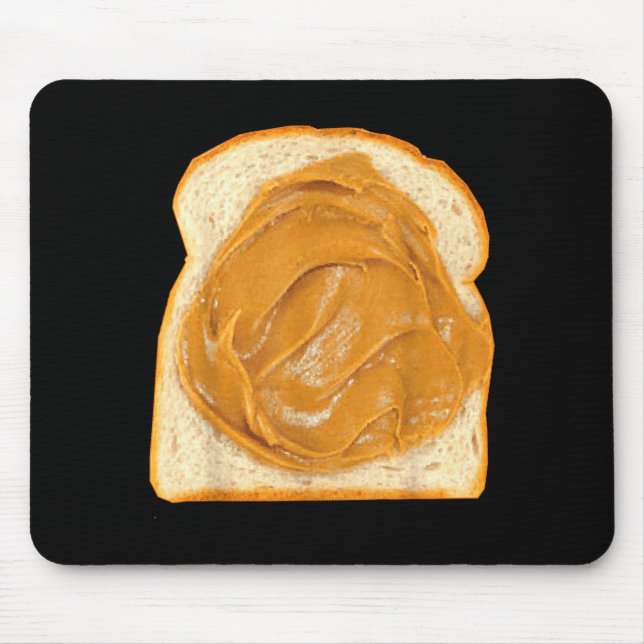 Peanut Butter On Bread Slice Costume Halloween Foo Mouse Pad (Front)