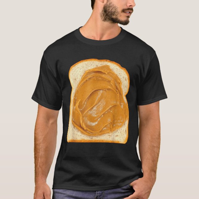 Peanut Butter On Bread Slice Costume Halloween Foo T-Shirt (Front)
