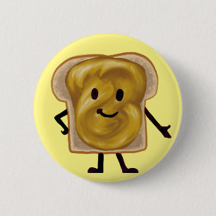 Peanut Butter Sandwich Buddy 2 Inch Round Button